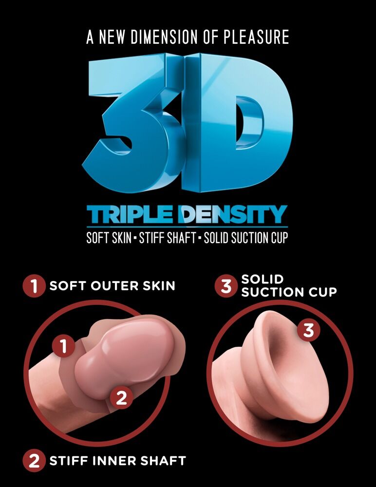 8'' Triple Density Cock with Balls